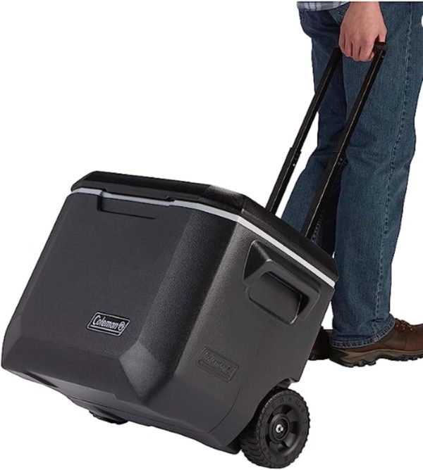 Coleman Portable Rolling Cooler | 50 Quart Xtreme 5 Day Cooler with Wheels | Wheeled Hard Cooler Keeps Ice Up to 5 Days - Image 3