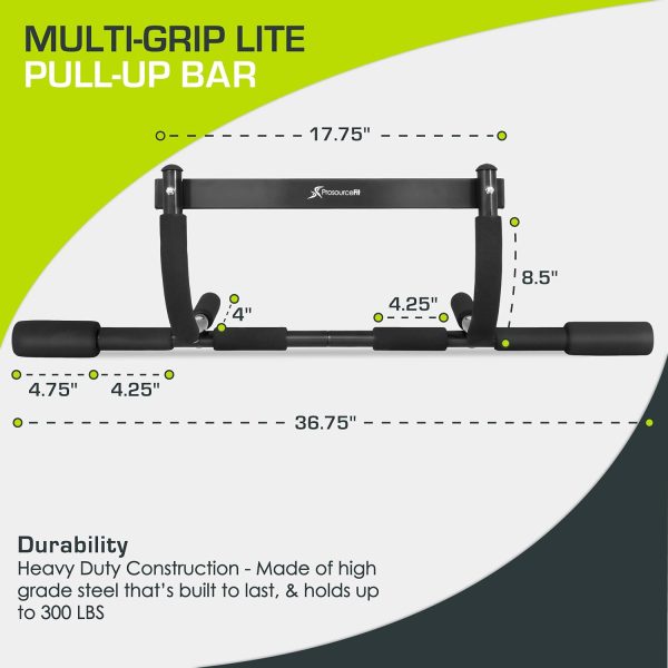 ProsourceFit Foldable Pull Up Bar/Doorway Trainer for Multi Use Fitness & Home Gym Exercise - Image 3