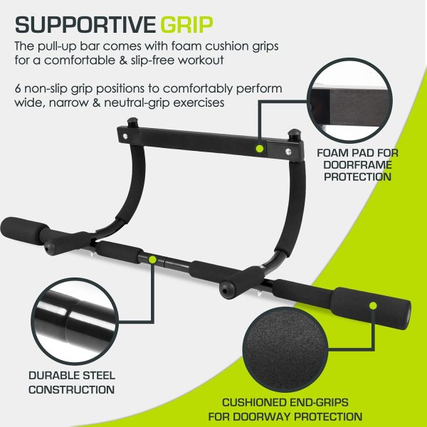 ProsourceFit Foldable Pull Up Bar/Doorway Trainer for Multi Use Fitness & Home Gym Exercise - Image 4