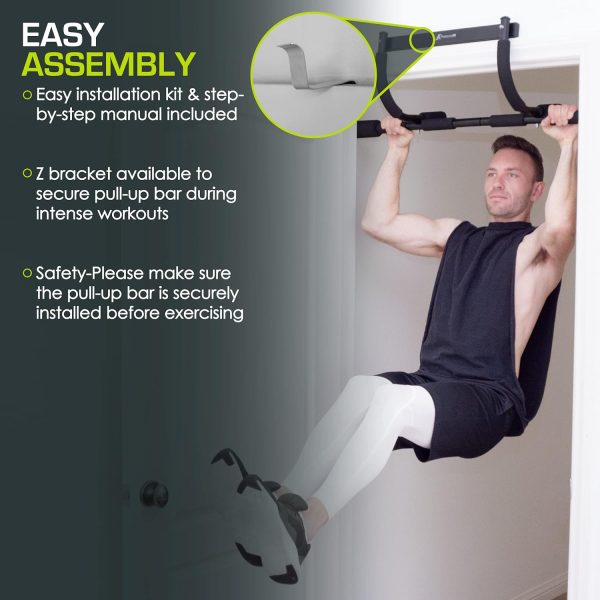 ProsourceFit Foldable Pull Up Bar/Doorway Trainer for Multi Use Fitness & Home Gym Exercise - Image 5