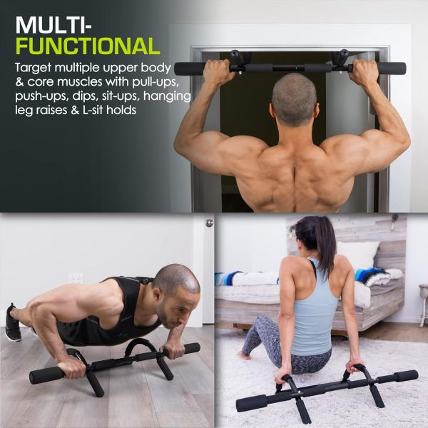 ProsourceFit Foldable Pull Up Bar/Doorway Trainer for Multi Use Fitness & Home Gym Exercise - Image 6